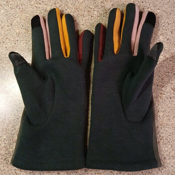 TouchScreen Women's Gloves with Multi Color Fingers - MEDIUM/LARGE (NWOT) - Picture 4 of 11